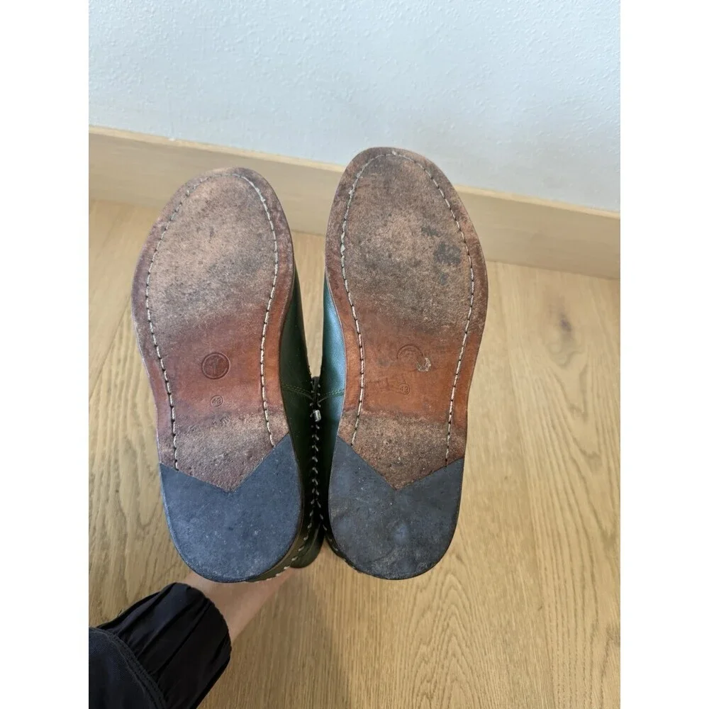 $220 Thorocraft The Hudson Mens Green Leather  Chukka Boots 43 9.5 Lace Up Shoes